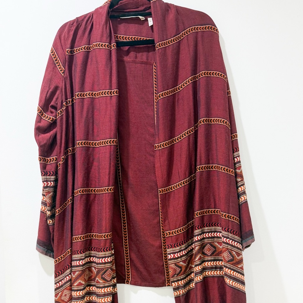 Soft Surroundings Boho Fringe Kimono Cardigan